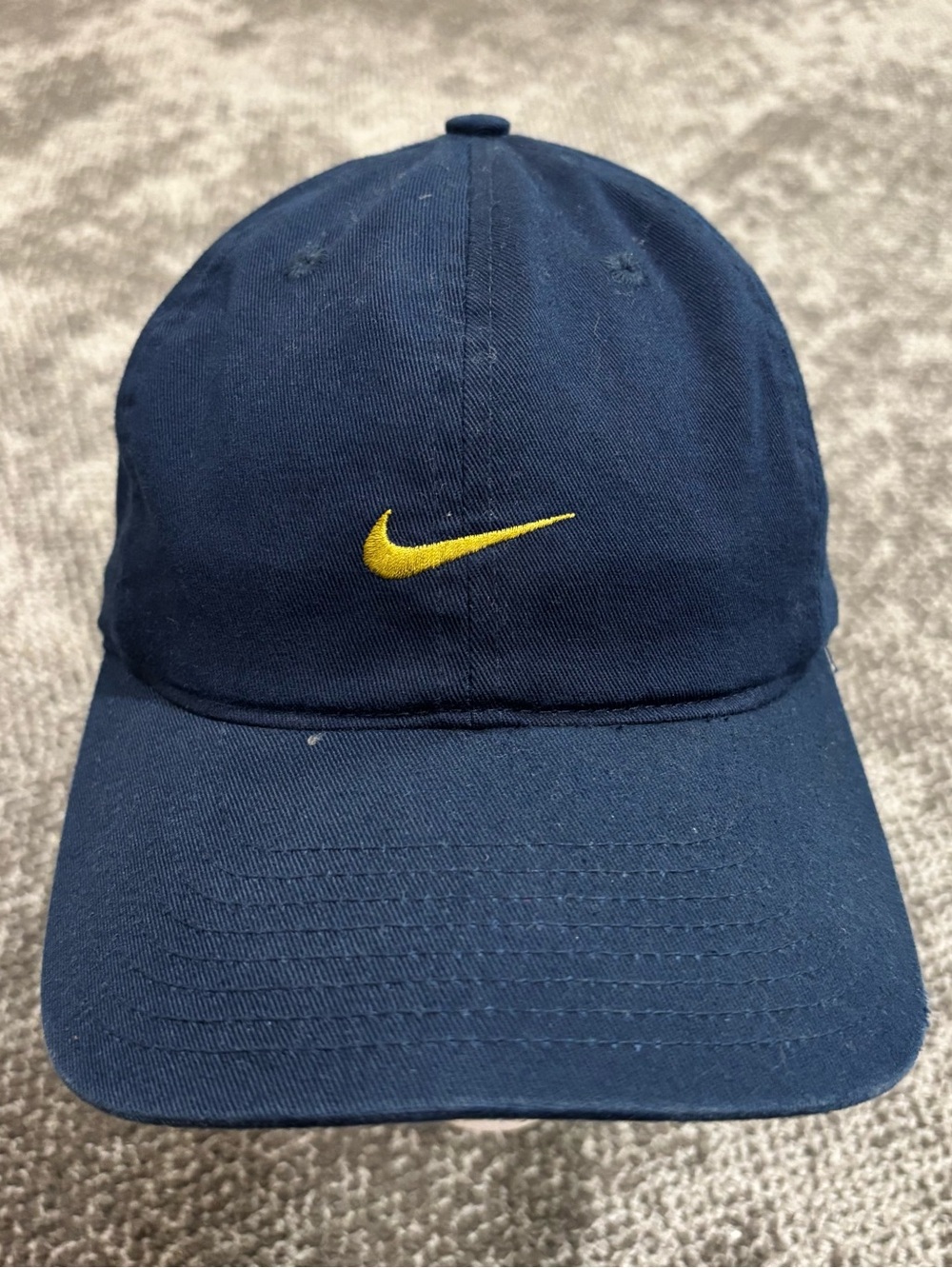 Vintage Nike Tailwind Panel Running Hat Tonal Athletics Embroidery White Label